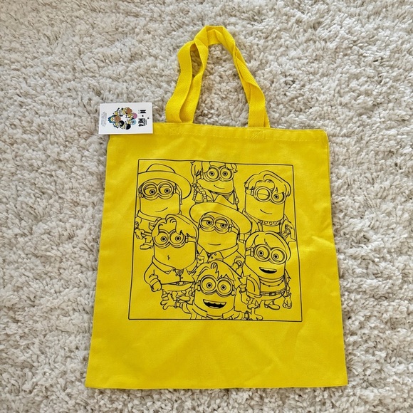 NEW BTS X Despicable Me 4 Canvas Tote Bag - Picture 1 of 5
